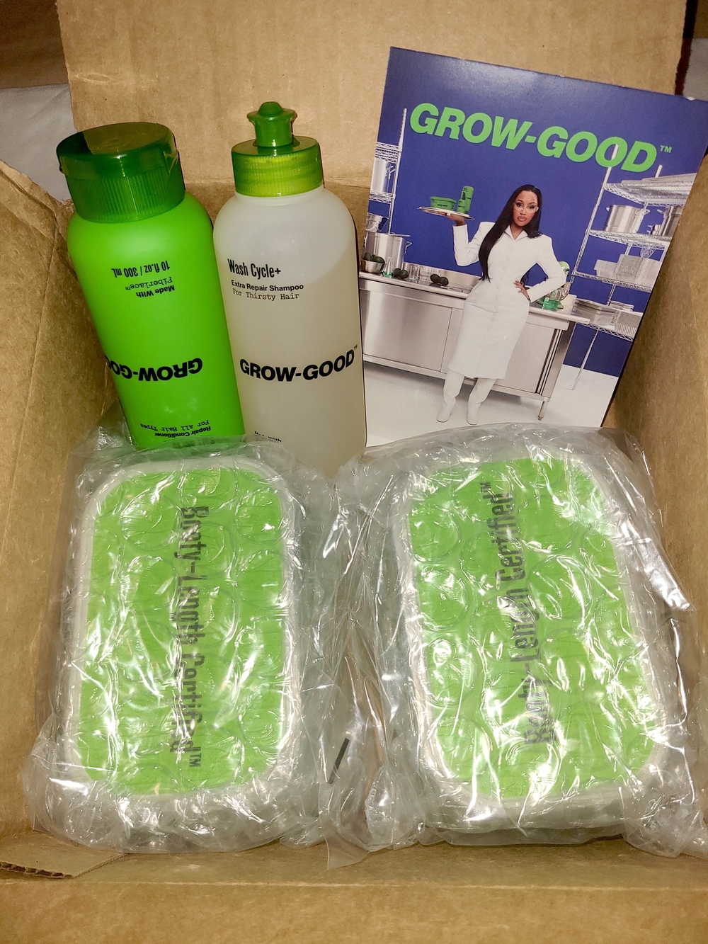 NEW Cardi B Grow-Good Hair Care Bundle Shampoo Conditioner + 2 Get Rich Masks